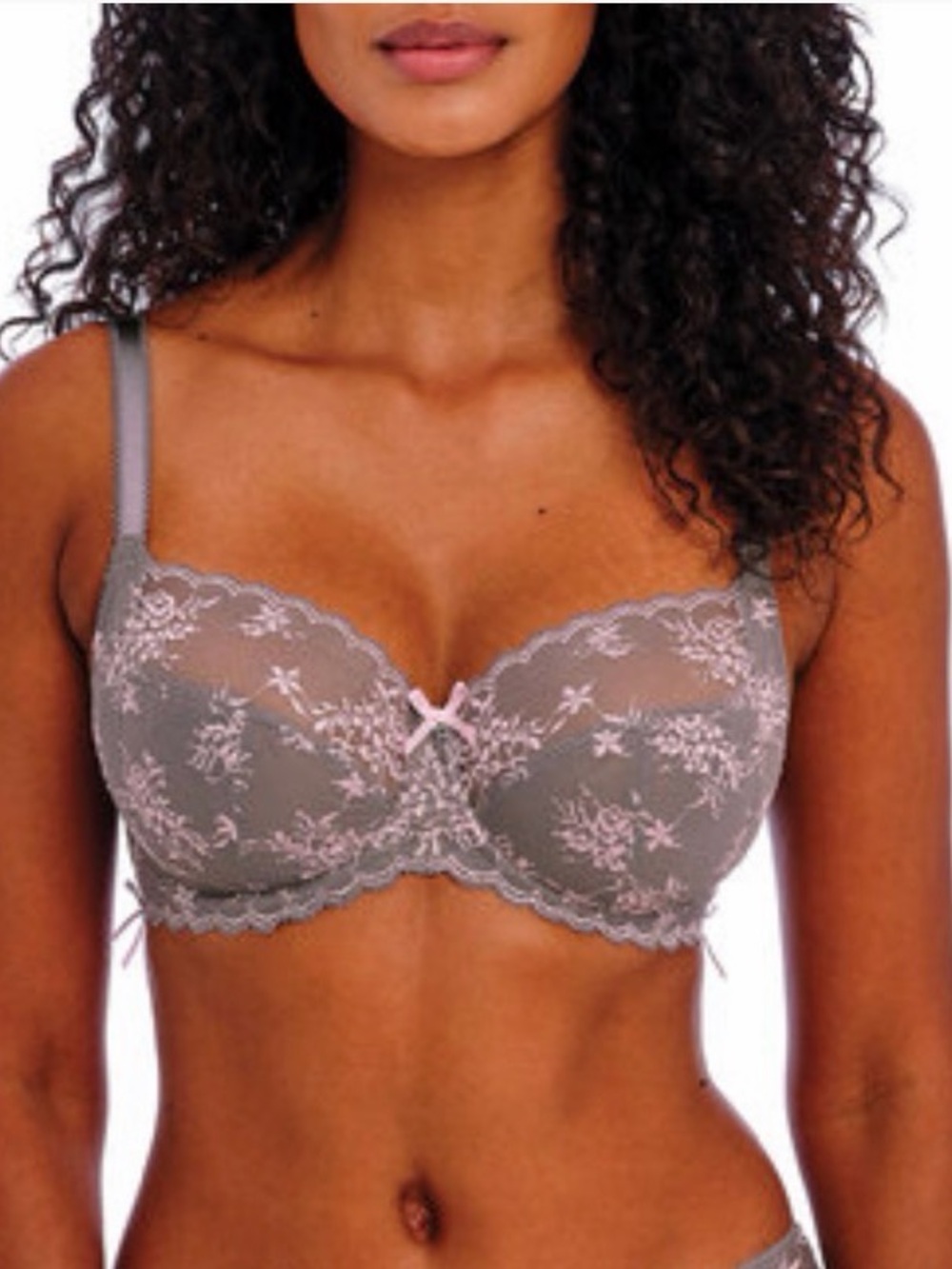 Freya Offbeat Decadence Bra - Grey/Pink (34K)